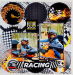 Reminisce START YOUR ENGINES 12"X12" Scrapbook Kit 9pc - Image 7