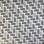 Initial Scramble ACES BLACK GRAY 12X12 Scrapbook Paper - Image 2