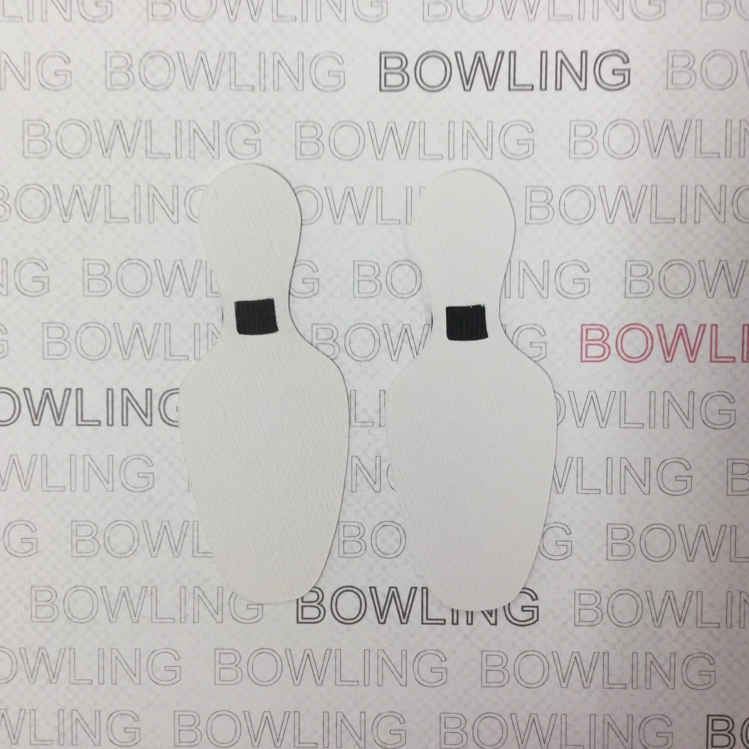 0DB8358F-017B-4BB1-AB28-20B7E1CED81A.jpg BOWLING PIN #2 Scrapbook Sports DieCut Embellishment - Image 1