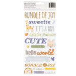 Thickers HELLO LITTLE BOY Foam Phrase Stickers - Image 2