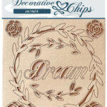 Stamperia Decorative Chips DREAM Chipboard 8pc