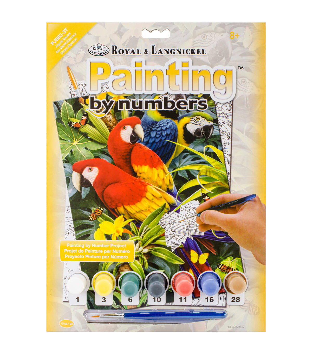 0F367954-11FF-4177-9E76-8BAA863D4AD2.jpg Royal & Langnickel Painting By Numbers MAJESTIC MAKAWS Paint Kit - Image 1