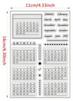 Small Stamps MINI CALENDAR Clear Stamps 27pc - Image 2