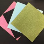 12X12 American Crafts GLITTER Cardstock Paper 4pc