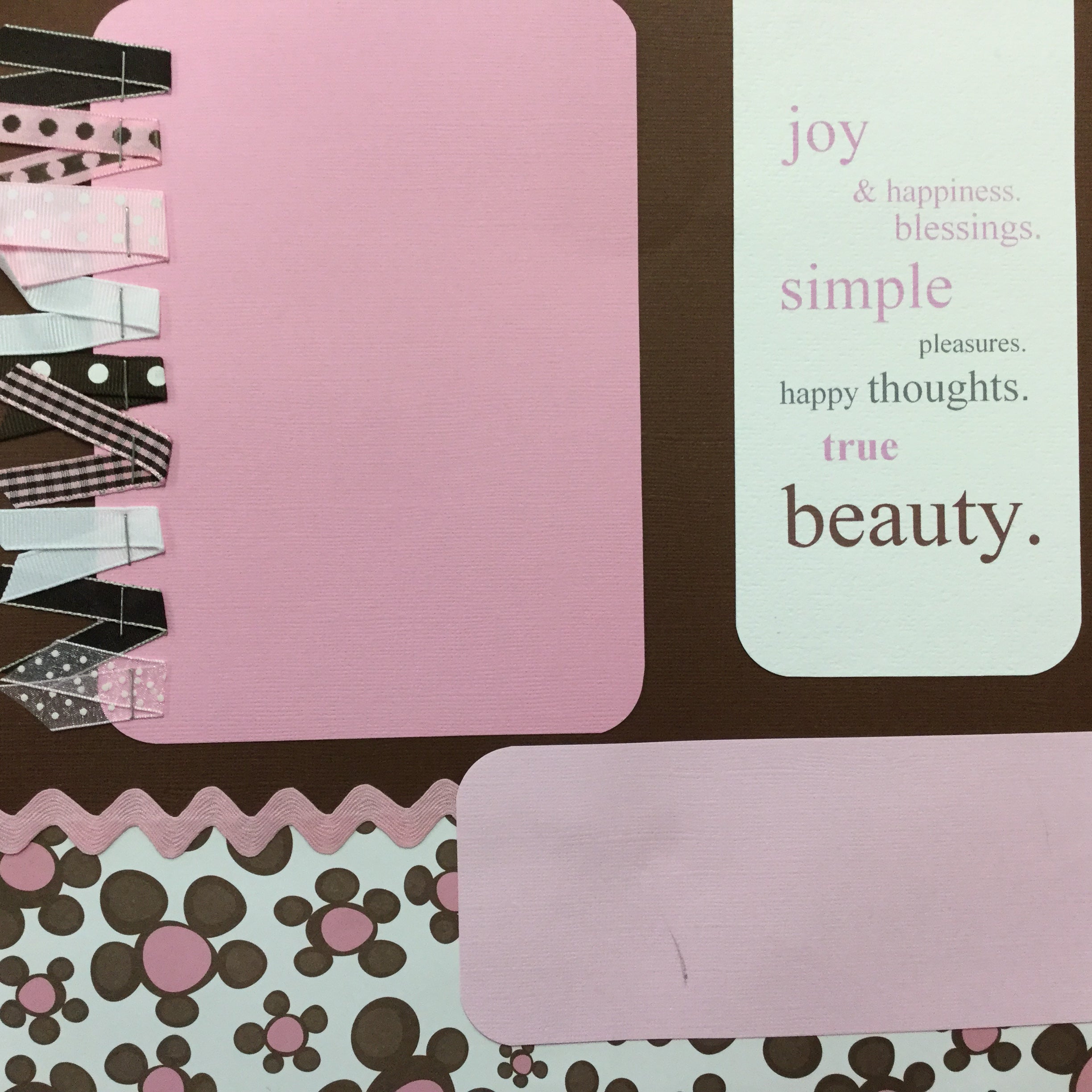0F729264-0699-425A-9868-BBB2C3C056D2.jpg Premade Page TRUE BEAUTY (1) 12"x12" Scrapbook - Image 1