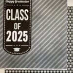Custom GRADUATION BANNER HONEYCOMB CLASS OF 2025 12"X12" Scrapbook Paper