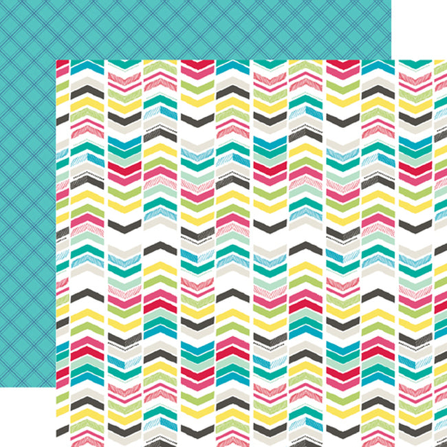 101F193D-EA98-44FE-BBF7-108CFAD2ABD8.jpg Echo Park Capture Life CHEVRONS 12"X12" Cardstock Paper - Image 1