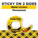 Scotch Permanent DOUBLE-SIDED Tape 0.5” X 450” - Image 2