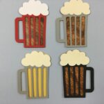 BEER MUGS 3D Scrapbook Die Cut Embellishment