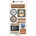 KAYAKING, LIFE IS BETTER Outdoor Fun Stickers 11pc