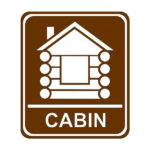 CABIN SIGN Laser DieCut Outdoor Embellishment
