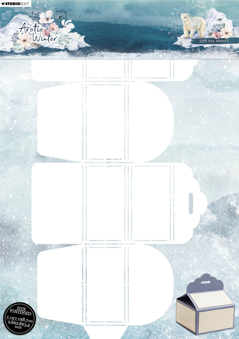 10F83412-5DEA-4898-AABF-128532CE5965.jpg Studio Light GIFTBOX STENCIL Arctic Winter - Image 1