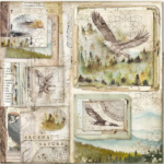 Stamperia FOREST MAXI PAD 12"X12" Scrapbooking Paper Pack - Image 4