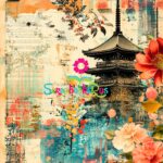 Scrapbooksrus BLOSSOMS IN JAPAN PACK 12pc 12"X12" Scrapbook Paper - Image 12