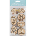 Jolee's Boutique WOODEN SILHOUETTE WEDDING ICONS 3D Stickers 7pc - Image 2