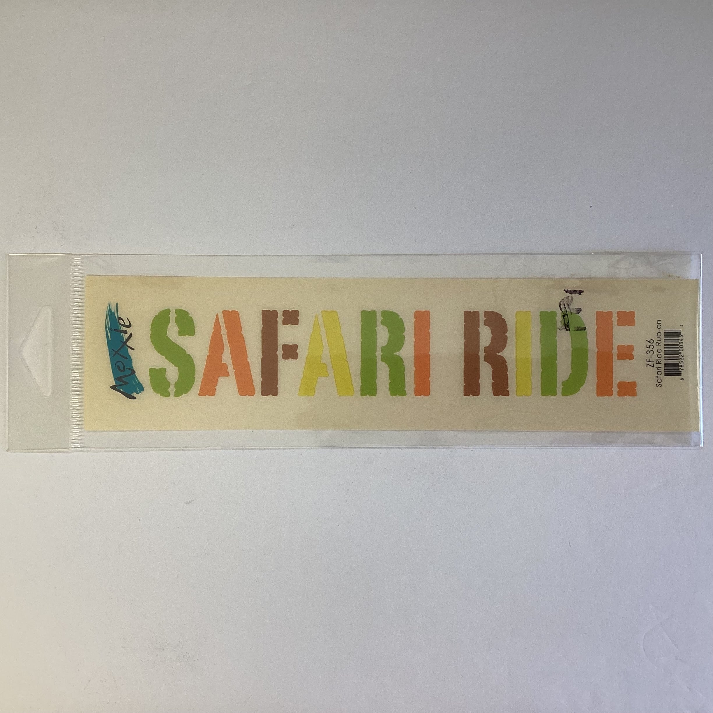 126974A6-DEDA-4644-B597-D55DD8F6D0D8.jpg Moxxie SAFARI RIDE Zoo Rub-On - Image 1