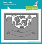 Lawn Fawn Cuts DESERT CANYON BACKDROP Custom Craft Dies 8pc