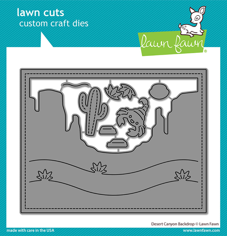 12E60C16-1DD1-4CE4-9113-C0BF6477F120.jpg Lawn Fawn Cuts DESERT CANYON BACKDROP Custom Craft Dies 8pc - Image 1