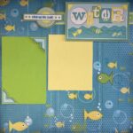 Page Kit (2) WATER 12X12 Scrapbook Layouts - Image 3