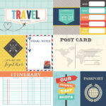 TRAVEL MEMORIES Journal 12"X12" Paper Scrapbook Customs - Image 5