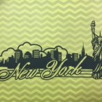NEW YORK State Title Overlay Laser Cuts Black