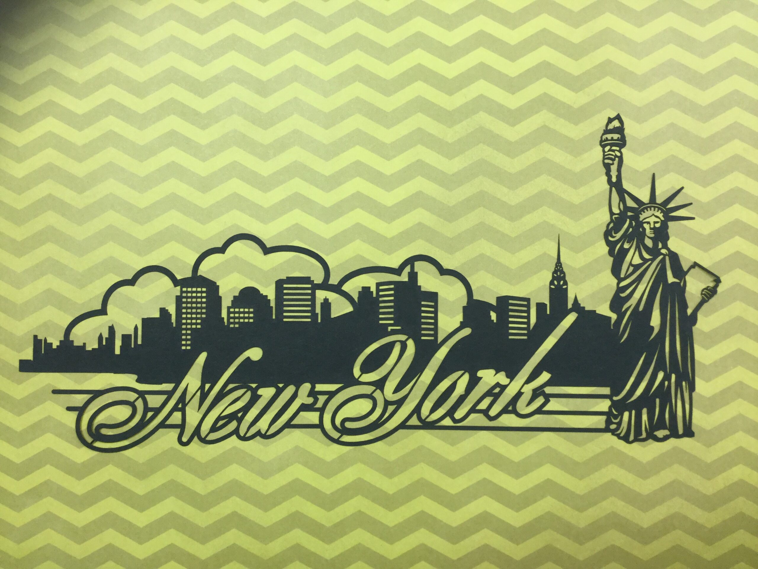 1358C4B9-F5DD-4D78-BAA8-5545F2BF62B2.jpeg NEW YORK State Title Overlay Laser Cuts Black - Image 1
