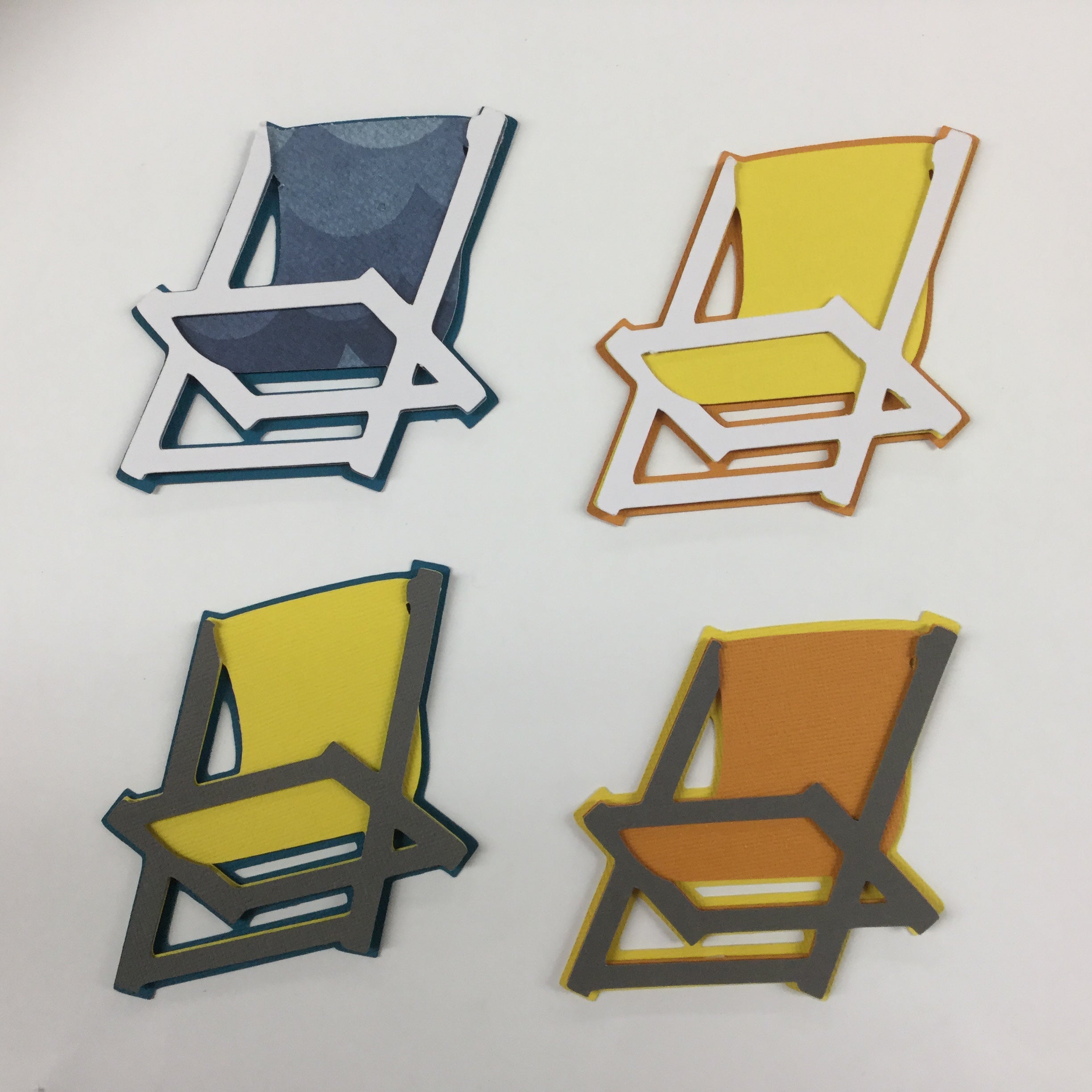 136160C4-8D44-4319-A7E8-3AA96792494B.jpg BEACH CHAIRS 3D Scrapbook Die Cut Embellishment - Image 1