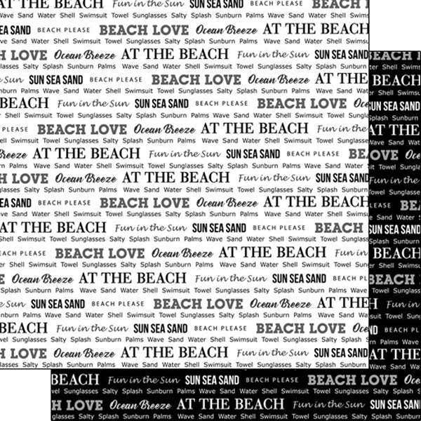 1366433B-11AB-49D7-A6BB-D1DA87014E47.jpeg AT THE BEACH PRIDE #2 12"X12" Scrapbook Paper - Image 1