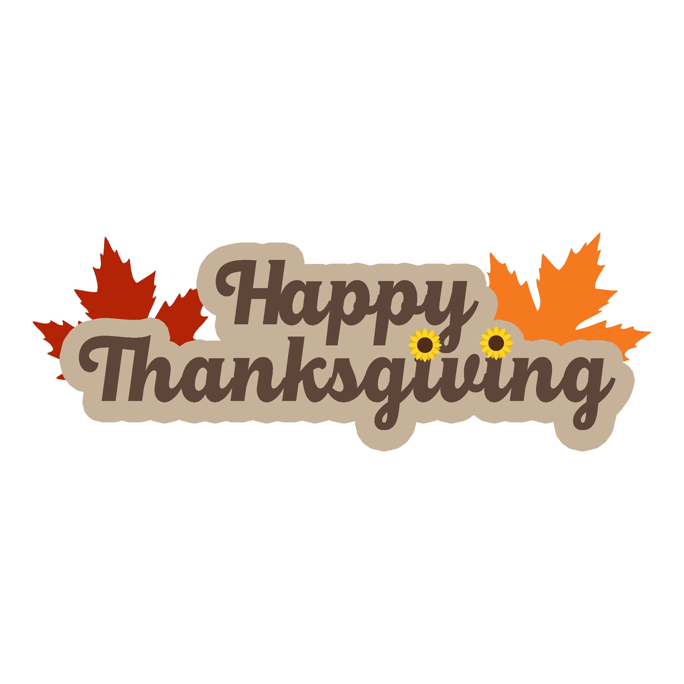 13CE210D-1A86-4564-B994-E72131BF08EB.jpg HAPPY THANKSGIVING Laser Title Cuts 3"X7" 1pc - Image 1
