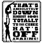 Inkadinkado Circus KUDOS Clear Mini Stamps 1pc