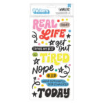 Thickers AC WHATEVS PUFFY Phrase Stickers 74pc