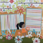 Premade Scrapbook Pages RAH RAH RAH CHEER (2) 12"x12" Layout