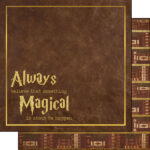Scrapbook Customs WIZARDING WORLD BOOKS DS 12X12 Scrapbook Sheet