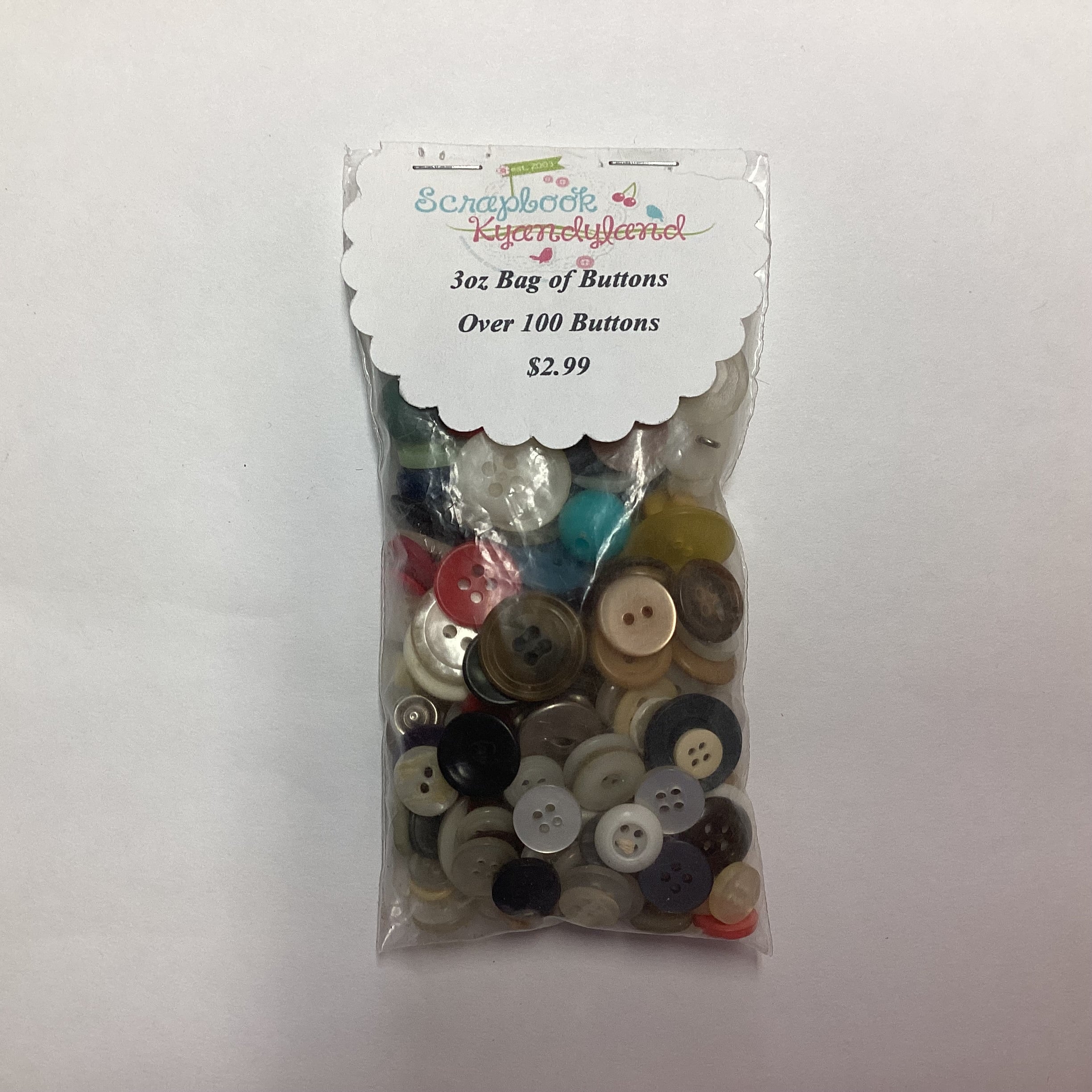 14484380-5502-490A-830A-C95C06F313A8.jpg ScrapbooksRus BAG OF BUTTONS 3oz - Image 1