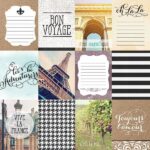 Paper House FRANCE TAGS 12X12 Scrapbook Paper - Image 2