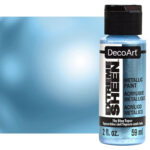 DecoArt Extreme Sheen SKY BLUE TOPAZ Metallic Acrylic Paint 2oz - Image 2