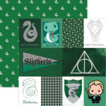 Paper House Harry Potter SLYTHERIN 12X12 Scrapbook Sheet