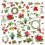49 and Market CHRISTMAS SPECTACULAR 2023 Greenery Laser Cut Elements 61pc - Image 2