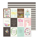 Jen Hadfield MY BRIGHT LIFE 12"X12" Scrapbook Paper