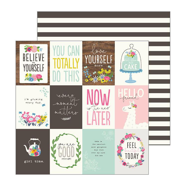 152D7FE4-A302-43E7-AACD-FC5B1BA33D7D.jpeg Jen Hadfield MY BRIGHT LIFE 12"X12" Scrapbook Paper - Image 1
