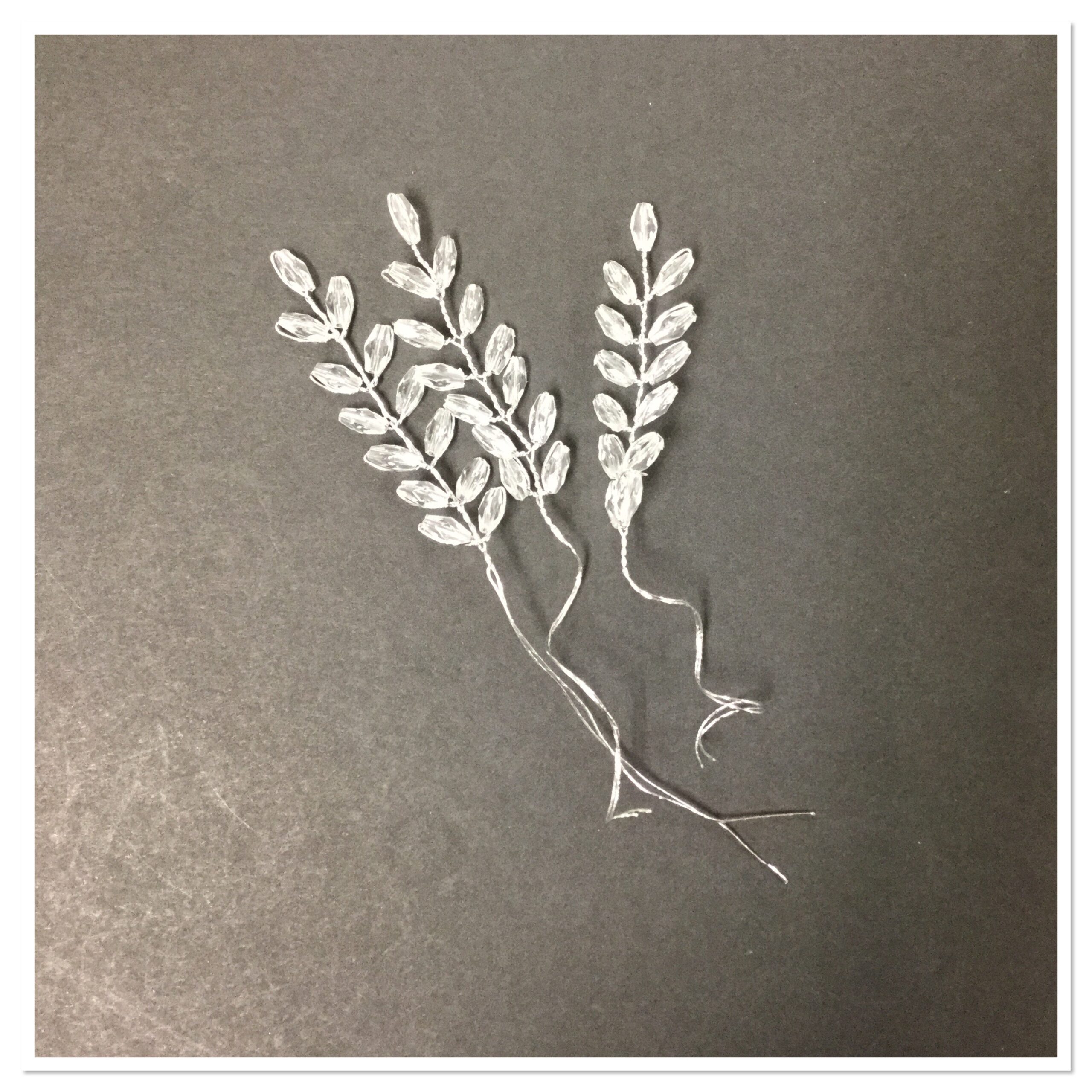 154CED94-796A-479C-9157-A1F4CD820E0A.jpg Clear Leaf 1.5” Embellishment - Image 1