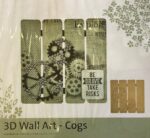 Kaisercraft 3D Wood Wall Art COGS Gears 2pc Home Decor - Image 2