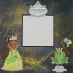 Scrapbook Customs GREEN PRINCESS Tiana Sticker 6pc - Image 2