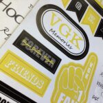 VEGAS GOLDEN KNIGHTS 6"X12" Fan Stickers Scrapbook Customs - Image 3
