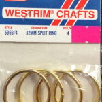 Westrim Crafts 32MM Gold  SPLIT RING 4pc
