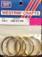 Westrim Crafts 32MM Gold  SPLIT RING 4pc