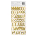 Thickers Amy Tangerine Sunshine & Good Times SHINE ON Gold Glitter Foam Letter Stickers - Image 2