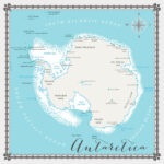 ANTARCTICA MEMORIES MAP 12”X12” Paper Scrapbook Customs - Image 2