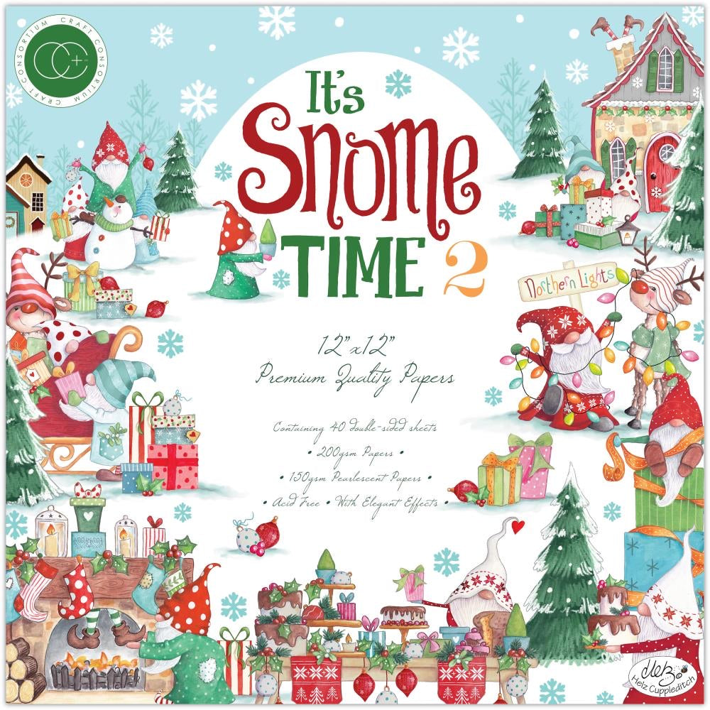 1893DD23-B9D0-4EA7-8025-CDECB75CC343.jpg Craft Consortium IT’S SNOME TIME 2 12X12 Premium Paper Pad - Image 1