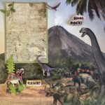 Premade DINOSAURS (2) 12”X12” Scrapbook Pages - Image 3
